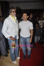 Aamir Khan, Amitabh Bachchan at Aamir Khan productions celebrates 10th anniversary in Taj Land_s End, Mumbai on 15th June 2011 (6).JPG